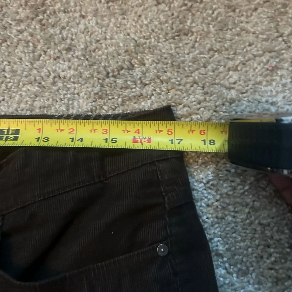 Nine West Corduroy Dark Brown Wide Leg Pants, sz 10 - Picture 4 of 11